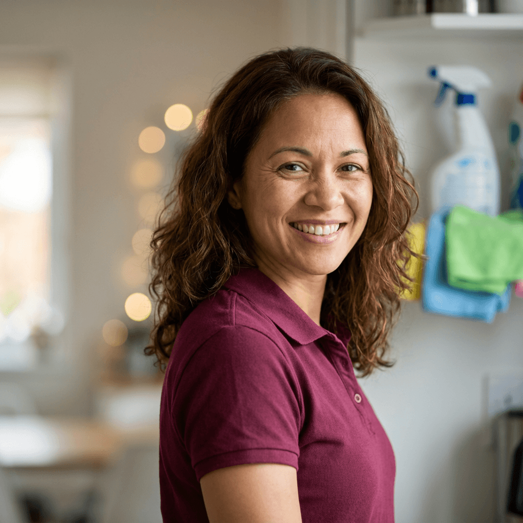 Sarah Chen in her remodeled home