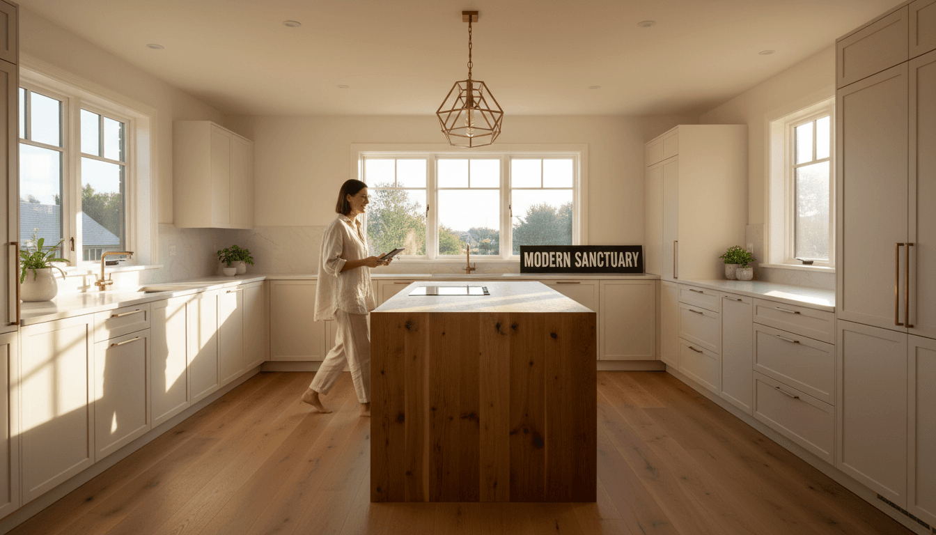 Completed kitchen remodel with modern finishes and natural light